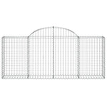 Arched Gabion Baskets 13 pcs 200x30x80/100 cm Galvanised Iron 3146100