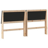 Upholstered Headboard Taupe 200 cm Solid Pine Wood 879377