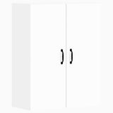 Wall Mounted Cabinets 2 pcs White Engineered Wood 3197881