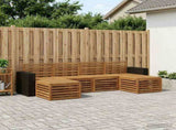 Sofa Sets 6 pcs Natural Solid Acacia Wood 3384690
