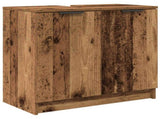Bathroom Furniture Set 4 pcs Old Wood Engineered Wood 3415801