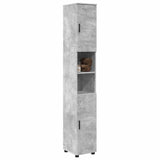 Bathroom Cabinet with Storage Concrete Grey 30 x 35 x 192 cm 883337