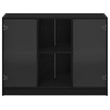 Sideboard Black Oak 100 x 37 x 75.5 cm 3329302