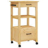 Kitchen Trolley MONZA 48x40x88.5 cm Solid Wood Pine 376082