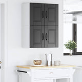 Wall Cabinet PORTO 2 pcs Black 60 x 31 x 40 cm Engineered Wood 885268