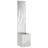 Garden Privacy Screen Silver 32 x 150 cm Galvanised steel 876397