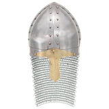 Crusader Knight Helmet Antique Replica LARP Silver Steel 286222