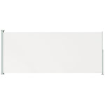 ZNTS Patio Retractable Side Awning 200x500 cm Cream 313418