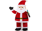 6FT Lighted Santa Christmas Yard Decorations, Pre-lit Pull Up Santa Waving Hand with 180 LED Warm 68804595