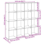 Book Cabinet Grey Sonoma 137.5x29x137.5 cm Engineered Wood 3310294