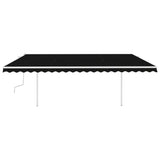 Manual Retractable Awning with LED 5x3.5 m Anthracite 3070064