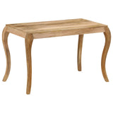 ZNTS Dining Table 118x60x76 cm Solid Mango Wood 247113