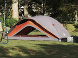 Camping Tent 1-Person Grey and Orange Waterproof 4009544