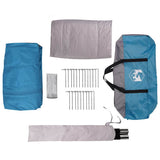 Cabin Tent 6-Person with Roof Blue 425 x 396 x 222 cm 42004024