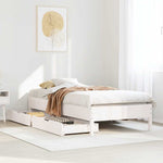 Bed Frame without Mattress White 90x200 cm Solid Wood Pine 3301720
