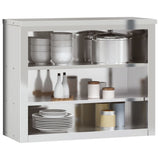 Kitchen Wall Cabinet with Shelves Stainless Steel 376446
