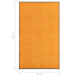 ZNTS Doormat Washable Orange 90x150 cm 323455