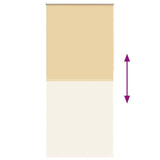 Roller blind blackout 124.4x230 cm Fabric Width 120 cm beige 240162