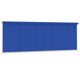 Outdoor Roller Blind 400x140 cm Blue HDPE 312847
