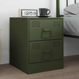 Cabinet Handles Olive Green 85 x 45 mm Metal 879440