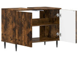 Bathroom Sink Cabinet ZWOLLE Smoked Oak 59.5 x 31.5x 59 cm 896350