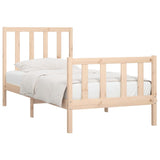 Bed Frame without Mattress 90x190 cm Single Solid Wood 3105190