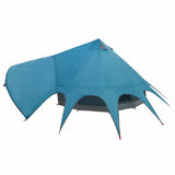 Teepee Tent 5-Person with Roof Blue and Grey 415 x 415 x 247 cm 42004012