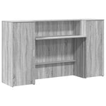 Reception Desk Grey Sonoma 180x50x103.5 cm Engineered Wood 3324210