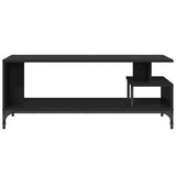 TV Cabinet Black 102x40x41 cm Engineered Wood and Powder-coated Steel 842411