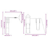Outdoor Playset Solid Wood Pine 3156949