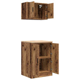 ZNTS Garage Cabinets 2 pcs Old Wood Engineered Wood 3328312