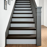 Stair Treads 2 pcs Brown Black 70x30x2 cm Solid Wood Oak 3283802