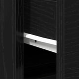 Bathroom Sink Cabinet Black Oak 80 x 33 x 60 cm Engineered Wood 862814
