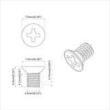 Countersunk Head Screws 32727 pcs Silver Iron 864483