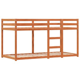 Bunk Bed without Mattress White&Black 80x200 cm Solid Wood Pine 3284012
