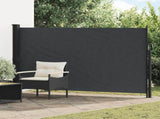Retractable Side Awning Black 300 x 170 cm Polyester 42035423