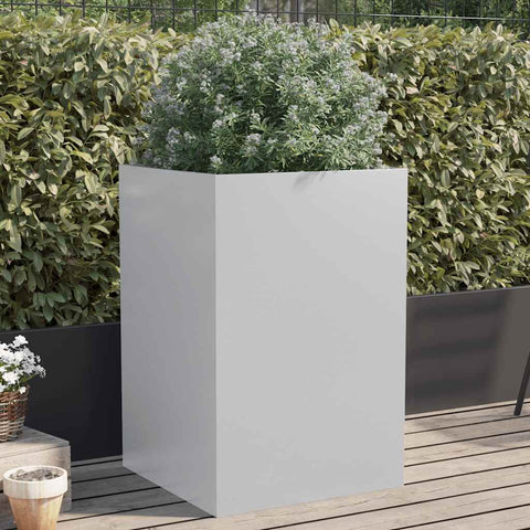 Planter Silver 52x48x75 cm Galvanised Steel 841588