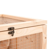 Hamster Cage 81x40x60 cm Solid Wood Fir 172384