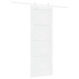 Sliding Door White 73.5 x 198.5 cm Solid Pine Wood 3333551