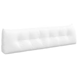 Back Pillow White 180 x 24 x 50 cm Fabric 42014568