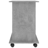 Computer Desk Concrete Grey 80x50x75 cm Engineered Wood 802898