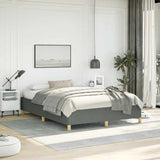 Bed Frame without Mattress Dark Grey 152x203 cm Queen Fabric 347207