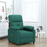 Massage Chair Dark Green Fabric 289678
