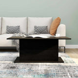 Coffee Table Black Engineered wood 102x55.5x40 cm Durable 810308