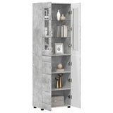 Highboard FLORIN Concrete Grey 60 x 35 x 182 cm Engineered Wood 3397917