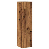 Corner Cabinet Old Wood 33x33x132 cm Engineered Wood 856722