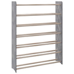 ZNTS Shoe Rack Grey 90x24x117 cm Engineered Wood 327356