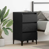 Bedside Cabinet Black Oak 40 x 35 x 69 cm Engineered Wood 862580