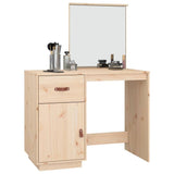 Cosmetic Desk 95x50x134 cm Solid Wood Pine 820087