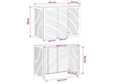 Air Conditioner Cover White 110 x 50 x 105 cm Steel 8014116